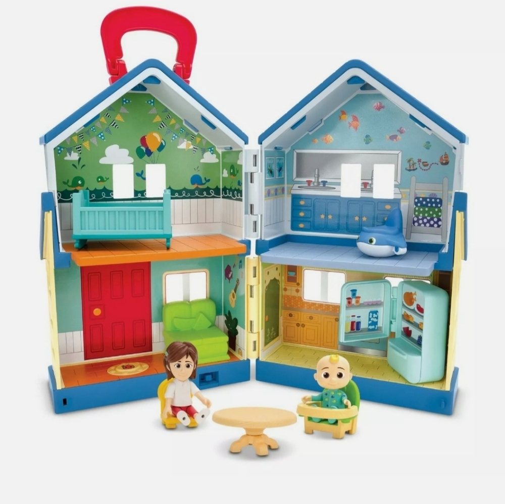 Cocomelon Deluxe Family House Playset 7 Pcs Plays Songs & Phrases 2021, NEWNew